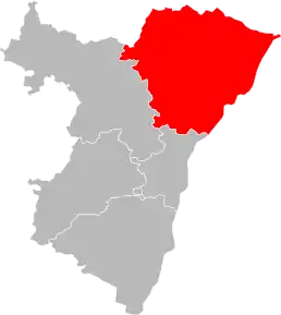 Arondismentul Haguenau-Wissembourg în cadrul departamentului Bas-Rhin