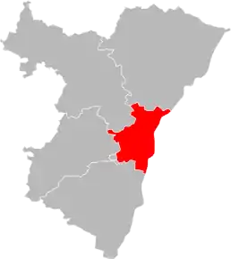 Arondismentul Strasbourg în cadrul departamentului Bas-Rhin