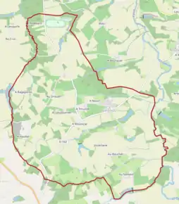 Poziția localității Bascous