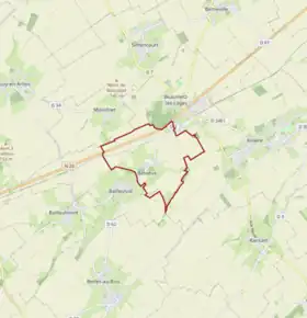 Poziția localității Basseux