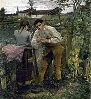 ''L'Amour au Village''(d), 1882, Muzeul Pușkin