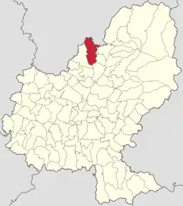 Localizare în cadrul județului
