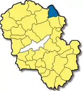 Poziția  Bayerbach b.Ergoldsbach pe harta districtului Landshut