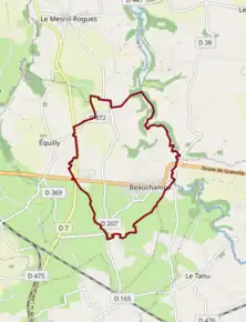 Poziția localității Beauchamps