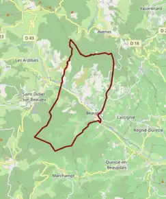 Poziția localității Beaujeu