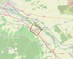 Poziția localității Beaumont-sur-Vesle