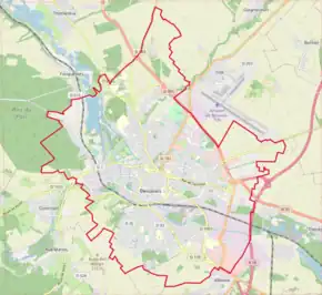 Poziția localității Beauvais