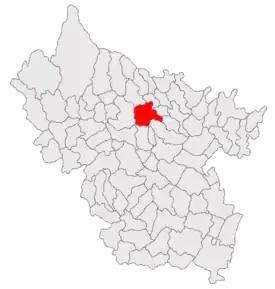 Poziția localității Beceni