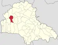 Localizare în cadrul județului