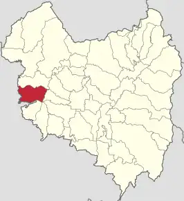 Amplasarea în cadrul județului