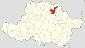 Localizare în cadrul județului