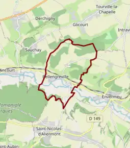 Poziția localității Bellengreville