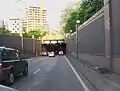 Intrarea în tunel din strada Rue Belliard / Belliardstraat