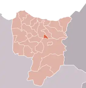 Poziția localității Ben Taib