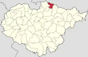 Localizare în cadrul județului