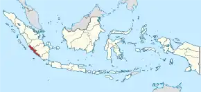 Poziția localității Bengkulu