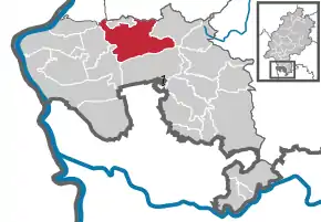 Poziția localității Bensheim