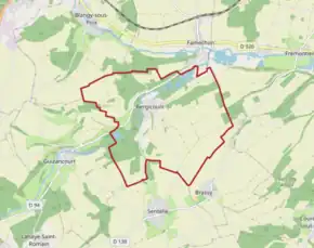 Poziția localității Bergicourt