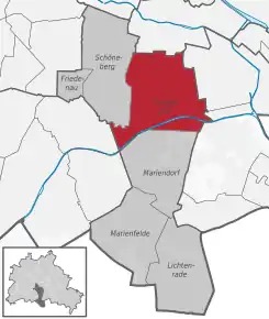 Poziția localității Tempelhof