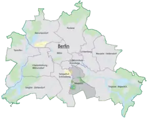 Poziția localității Sector Neukölln