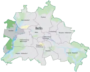 Poziția localității Sector Spandau