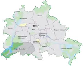 Poziția localității Steglitz-Zehlendorf