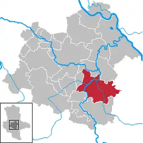 Poziția localității Bernburg