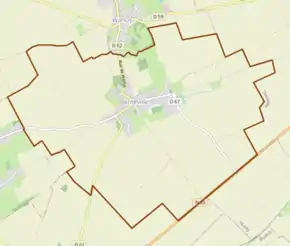 Poziția localității Berneville