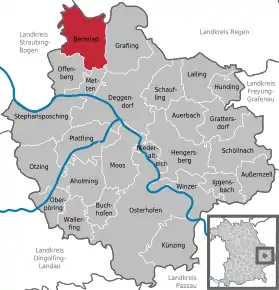 Poziția localității Bernried