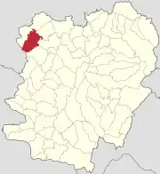 Localizare în cadrul județului