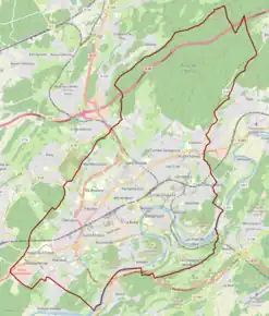 Poziția localității Besançon