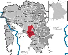 Poziția localității Bessenbach