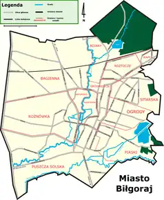 Poziția localității Biłgoraj