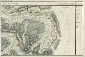 Balc pe Harta Iosefină a Comitatului Bihor, 1782-1785