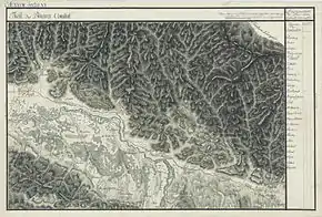 Aștileu în Harta Iosefină a Comitatului Bihor, 1782-85
