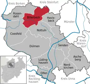 Poziția localității Billerbeck