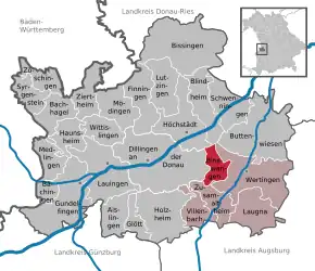 Poziția localității Binswangen