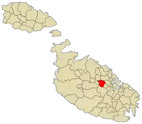 Poziția localității Birkirkara