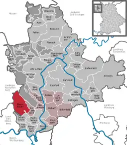 Poziția localității Bischbrunn