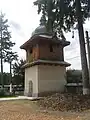 Biserica de lemn "Sf. Nicolae" din Agapia - turn clopotniță