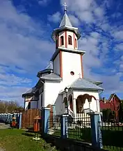Ctitorie a preotului Pop Alexandru, după două încercări nereușite înainte de Revoluție, sfințită în anul 2005 de episcopul Andrei Andreicuț