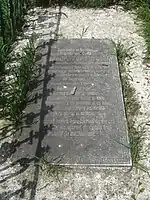 Piatra de mormânt a lui Alexandru Hurmuzachi