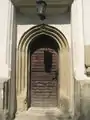 Portal de intrare în biserică pe latura sudică
