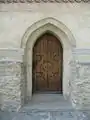 Portalul de intrare în biserică de pe latura nordică