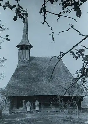 Imagine de arhivă a Bisericii de lemn