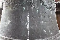 Clopotul Bisericii din Hărcana, care evocă memoria protopopului Nicolae Rațiu