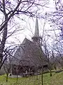 Biserica de lemn vedere din nord-est