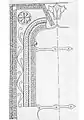 Schiţă a portalului bisericii