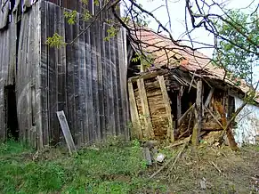 Spărtură în peretele bisericii