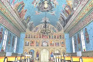 Biserica de zid „Sfinții Apostoli Petru și Pavel” (interior)